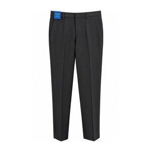 Haggar Mens 30x30 Black Dress Pants Slim Straight Flex Waist Wrinkle Free
